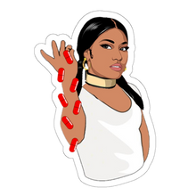 Load image into Gallery viewer, Nicki Minaj Dropping Red Pills Sticker
