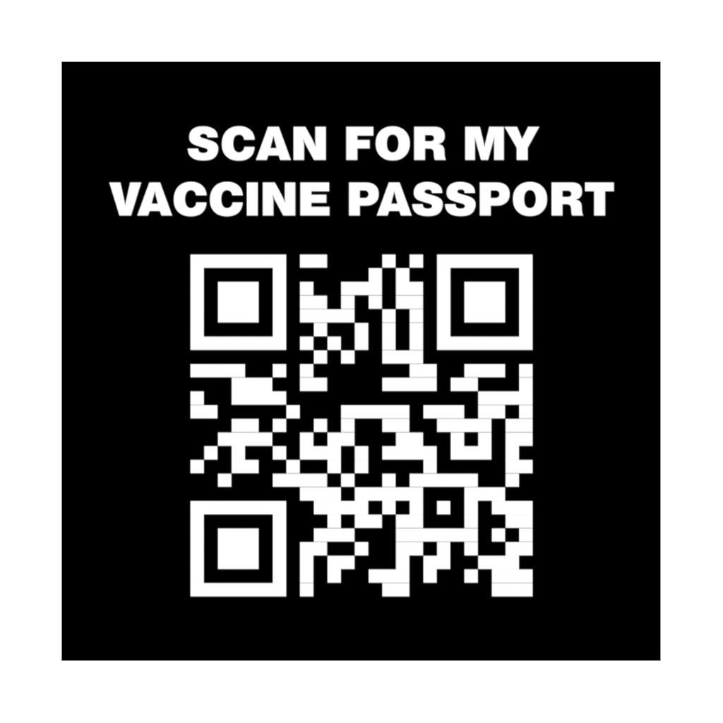 Scan for My Vaccine Passport (U.S. Constitution) Sticker
